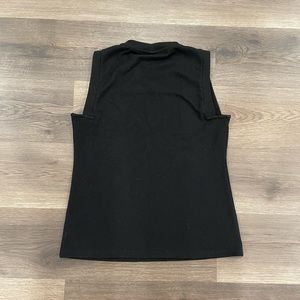 Carmen black sleeveless top